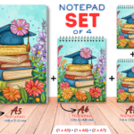 SET4-NOT-BB02  - Buch Blumen- Notizbuch