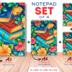 SET4-NOT-BB05  - Buch Blumen- Notizbuch