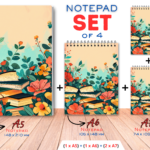 SET4-NOT-BB06  - Buch Blumen- Notizbuch