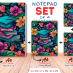 SET4-NOT-BB07  - Buch Blumen- Notizbuch