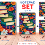 SET4-NOT-BB08  - Buch Blumen- Notizbuch