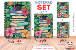 SET4-NOT-BB10  - Buch Blumen- Notizbuch