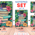 SET4-NOT-BB10  - Buch Blumen- Notizbuch