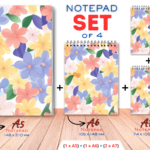 SET4-NOT-BU09  - Blumen- Notizbuch