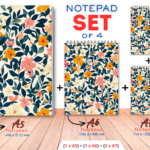 SET4-NOT-BU11  - Blumen- Notizbuch