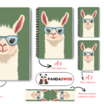 SET: Notizbuch mit LAMA1 (A5 + A6 + 2x A7 + Lesezeichen + Magnetisches Lesezeichen)