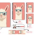 SET: Notizbuch mit LAMA2 (A5 + A6 + 2x A7 + Lesezeichen + Magnetisches Lesezeichen)